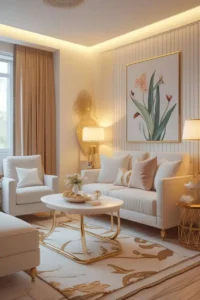 coffee table styled with candles books and decor