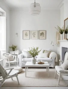 Small living room with space-saving furniture and smart layout