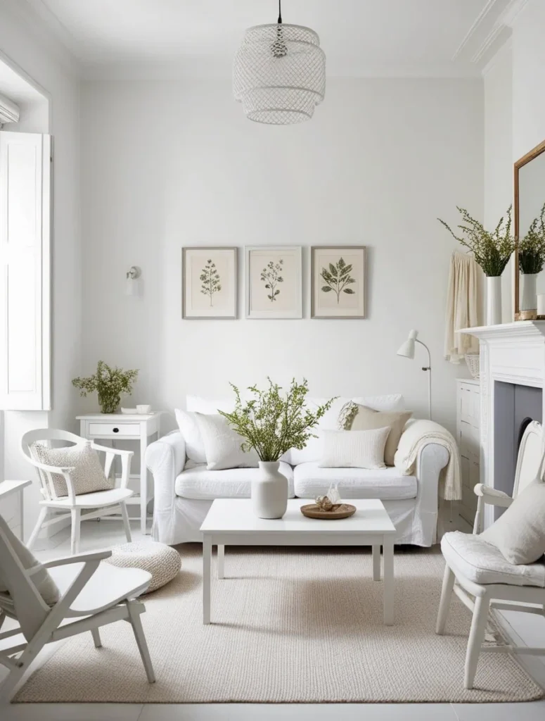 Small living room with space-saving furniture and smart layout