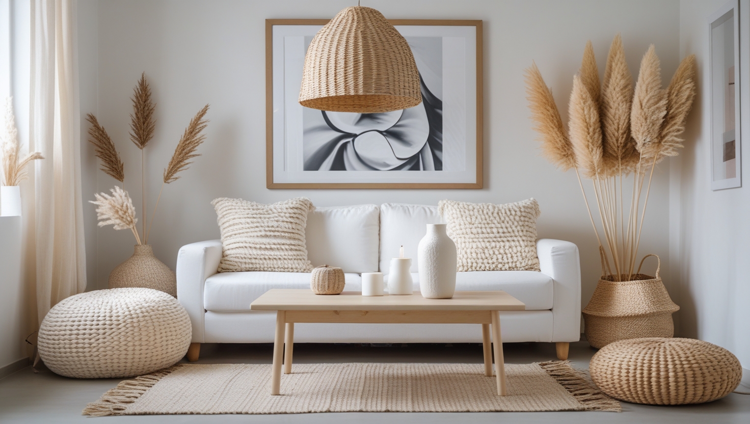 Modular sofa in three different seating arrangements