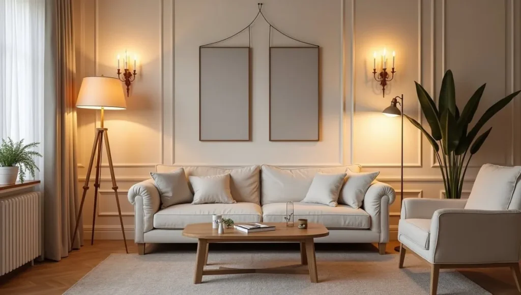 Stylish cozy floor lamps for modern small living rooms