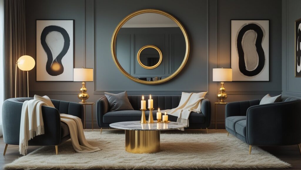 Warm lighting ideas for a cozy small living room decor setup