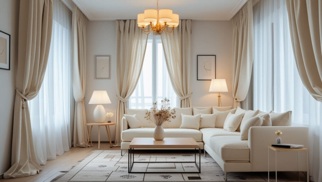 Cozy curtain ideas for the living room