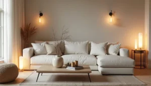 Layered lighting ideas using modern LED floor lamps
