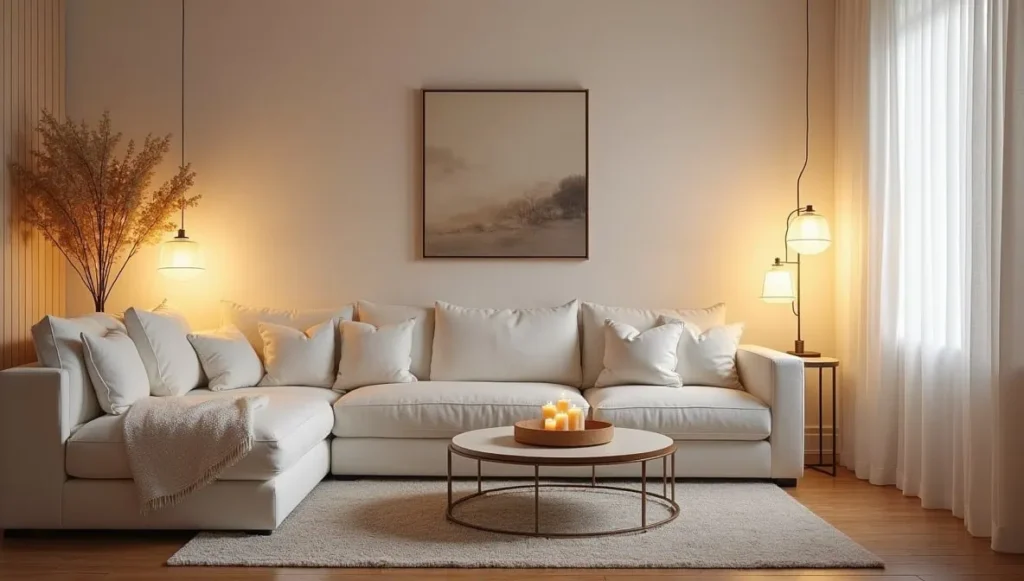 Stylish LED floor lamp decor for modern apartments