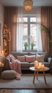 Space-saving sectional sofa bed with pull-out design for a cozy small living room