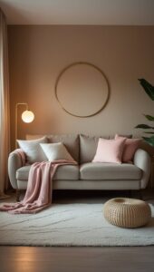 Stylish sectional sofa with bed and storage for compact apartment spaces