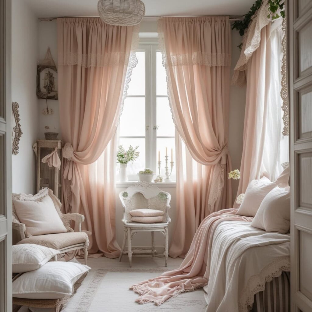 Cellular shades for cozy and energy-efficient small living room