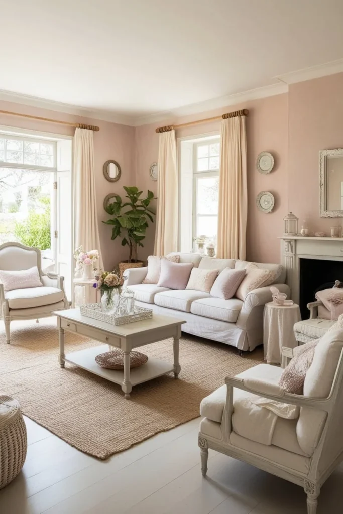 small living room layout using an area rug to define seating space