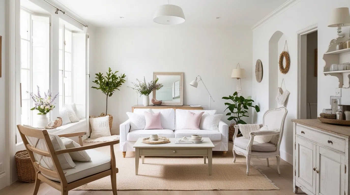 Small living room layout designed to maximize space and improve flow