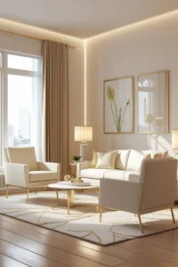 minimalist dual-purpose furniture for small living room