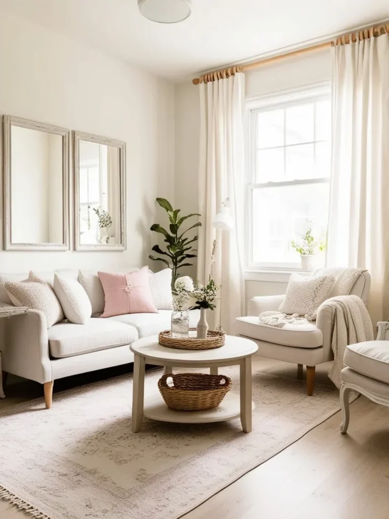 Natural light enhancing a bright and airy compact space