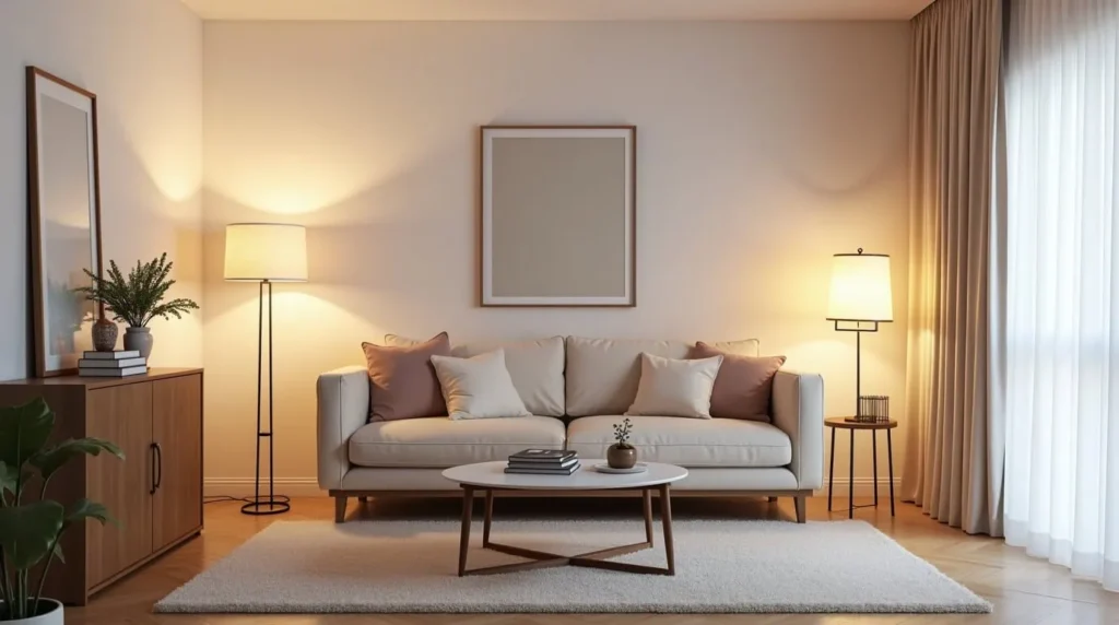 best LED lights for small living room creating a bright and cozy space