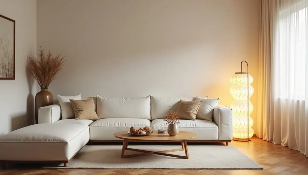 Affordable floor lamp under $50 for small living room decor