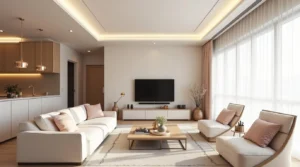 Affordable loveseat sofa for small apartment with simple modern design