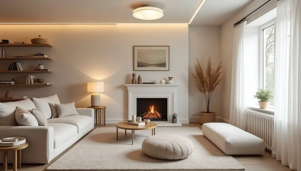 Cozy lighting ideas for low-ceiling living rooms