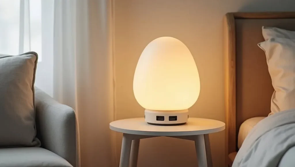 Cozy decorative fabric table lamp for small living room warm lighting ideas