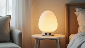 Cozy decorative fabric table lamp for small living room warm lighting ideas