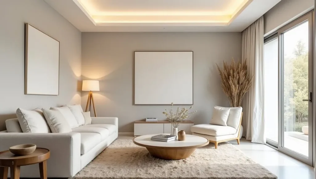 Luxury flush mount ceiling light with elegant crystal details