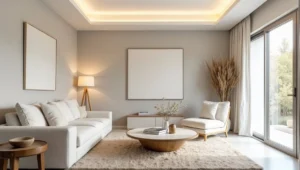 Luxury flush mount ceiling light with elegant crystal details