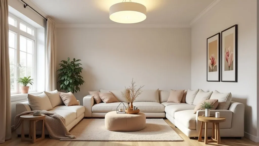 Minimalist flush mount ceiling light for modern living rooms